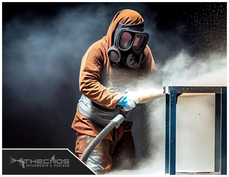 Jateamento com Óxido de Alumínio